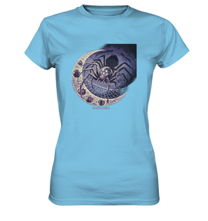 Web of Deception - A Dark and Magical Scene of a Spider - Ladies Premium Shirt | Lady - Shirts | Dark Shadows Arts