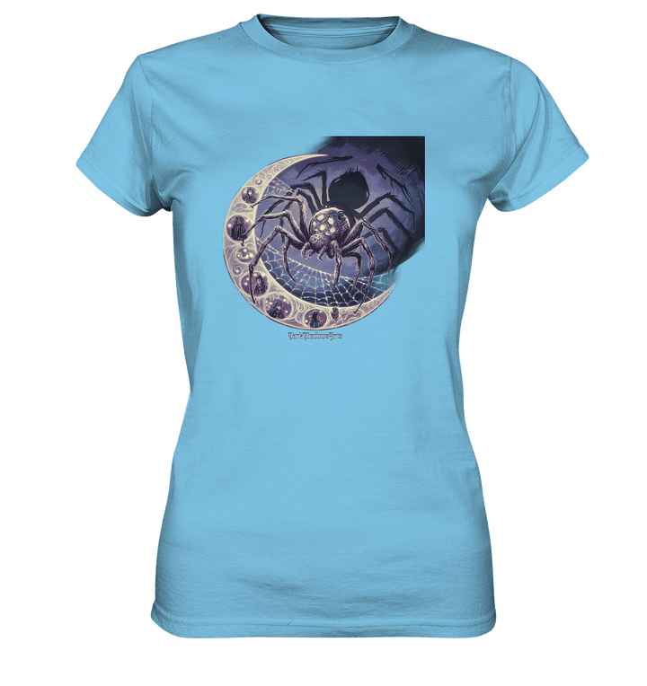 Web of Deception - A Dark and Magical Scene of a Spider - Ladies Premium Shirt | Lady - Shirts | Dark Shadows Arts