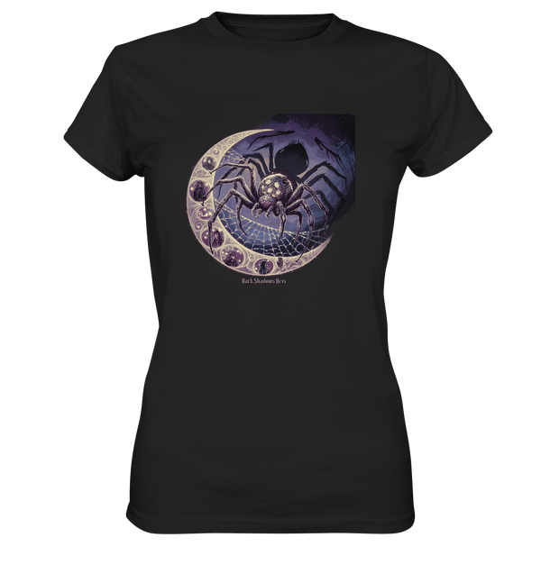 Web of Deception - A Dark and Magical Scene of a Spider - Ladies Premium Shirt | Lady - Shirts | Dark Shadows Arts