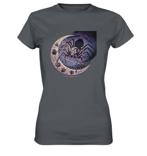 Web of Deception - A Dark and Magical Scene of a Spider - Ladies Premium Shirt | Lady - Shirts | Dark Shadows Arts