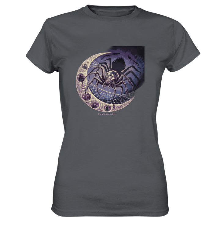 Web of Deception - A Dark and Magical Scene of a Spider - Ladies Premium Shirt | Lady - Shirts | Dark Shadows Arts