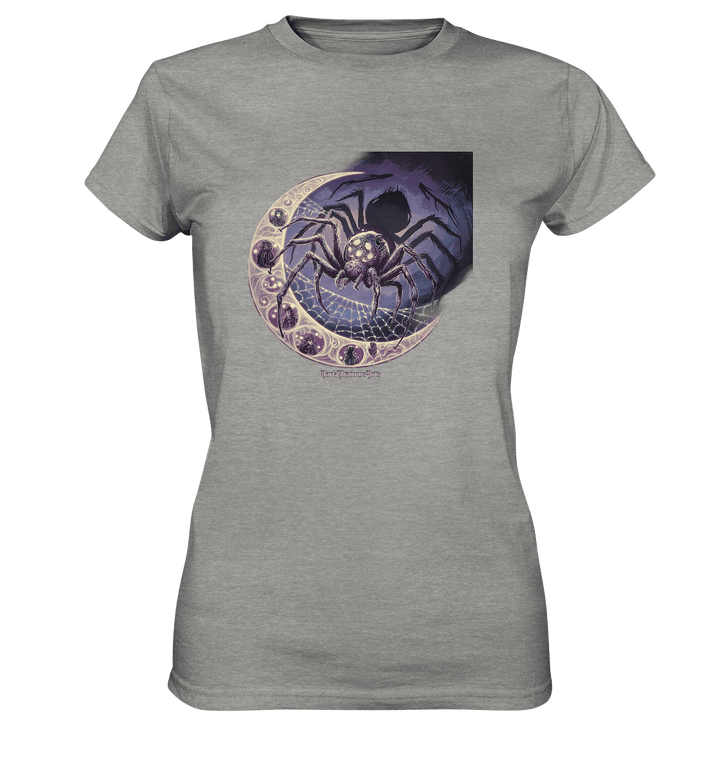 Web of Deception - A Dark and Magical Scene of a Spider - Ladies Premium Shirt | Lady - Shirts | Dark Shadows Arts