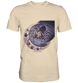 Web of Deception - A Dark and Magical Scene of a Spider - Premium Shirt | Unisex - Shirts | Dark Shadows Arts