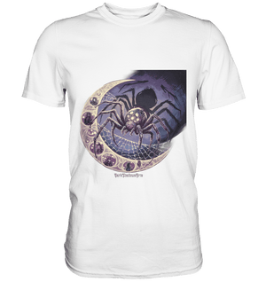 Web of Deception - A Dark and Magical Scene of a Spider - Premium Shirt | Unisex - Shirts | Dark Shadows Arts