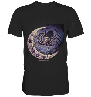 Web of Deception - A Dark and Magical Scene of a Spider - Premium Shirt | Unisex - Shirts | Dark Shadows Arts