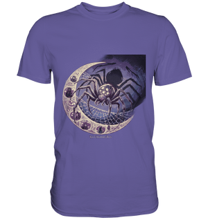 Web of Deception - A Dark and Magical Scene of a Spider - Premium Shirt | Unisex - Shirts | Dark Shadows Arts