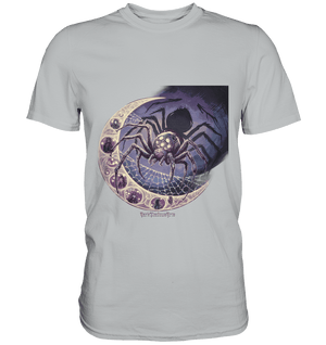 Web of Deception - A Dark and Magical Scene of a Spider - Premium Shirt | Unisex - Shirts | Dark Shadows Arts