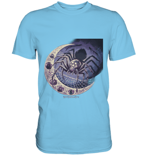 Web of Deception - A Dark and Magical Scene of a Spider - Premium Shirt | Unisex - Shirts | Dark Shadows Arts