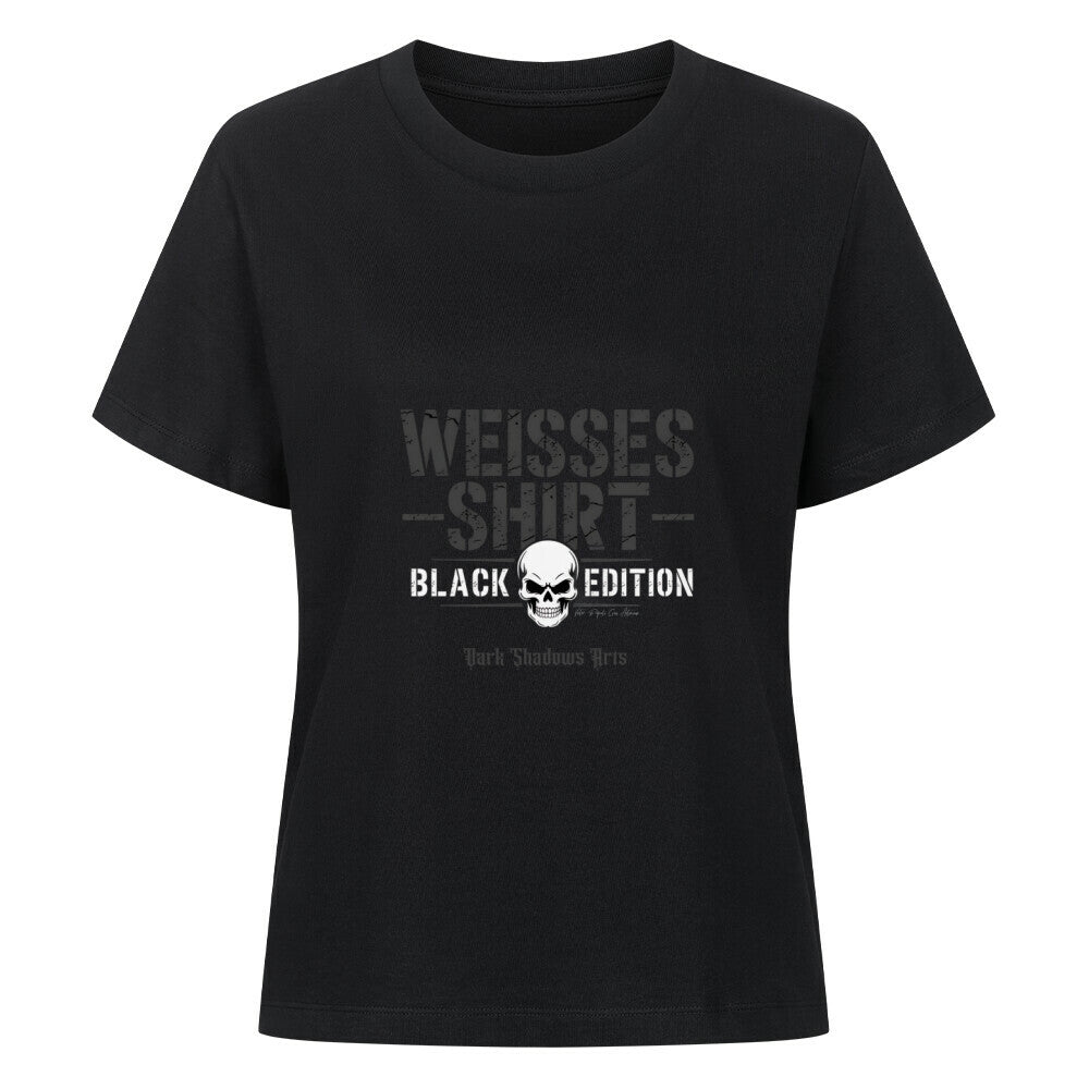 Weisses Shirt - Black edition - Premium Organic Shirt Women | T-Shirt | Dark Shadows Arts