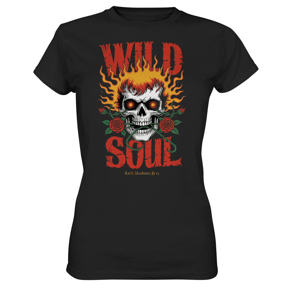 WILD SOUL – Kraftvolles und rebellisches Design von Dark Shadows Arts - Ladies Premium Shirt | Lady - Shirts | Dark Shadows Arts