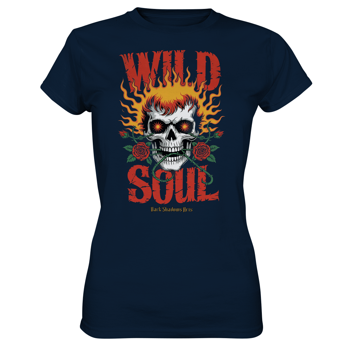 WILD SOUL – Kraftvolles und rebellisches Design von Dark Shadows Arts - Ladies Premium Shirt | Lady - Shirts | Dark Shadows Arts