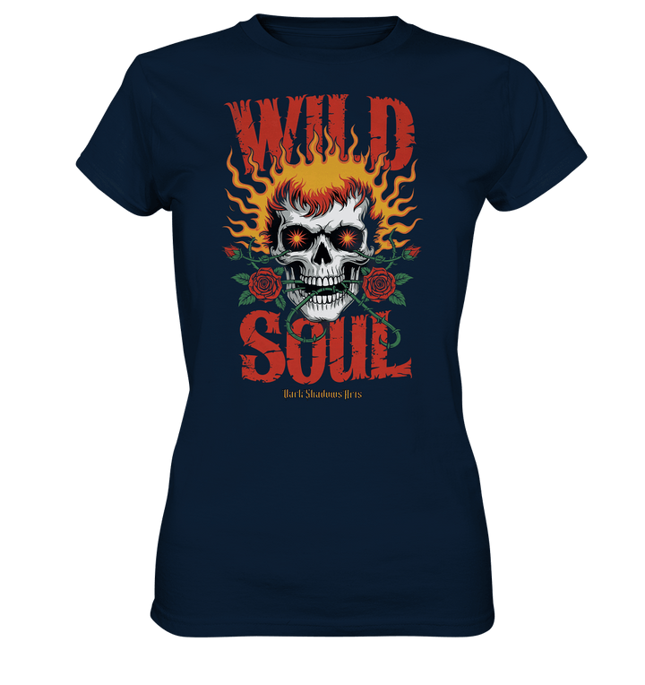 WILD SOUL – Kraftvolles und rebellisches Design von Dark Shadows Arts - Ladies Premium Shirt | Lady - Shirts | Dark Shadows Arts
