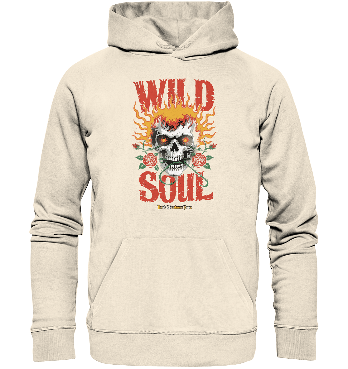 WILD SOUL – Kraftvolles und rebellisches Design von Dark Shadows Arts - Organic Hoodie | Hoodies | Dark Shadows Arts