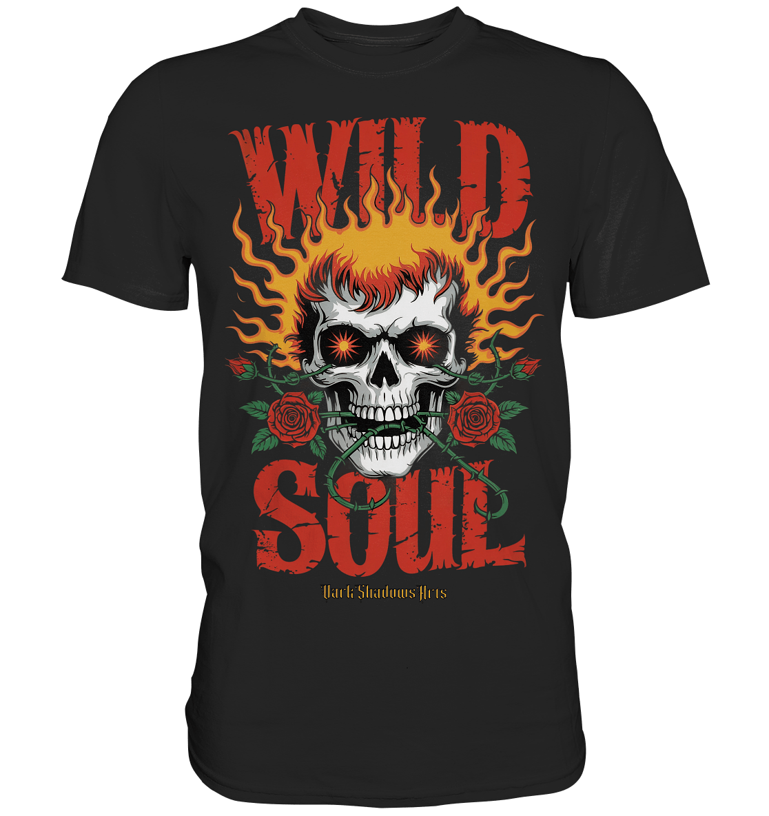 WILD SOUL – Kraftvolles und rebellisches Design von Dark Shadows Arts - Premium Shirt | Unisex - Shirts | Dark Shadows Arts