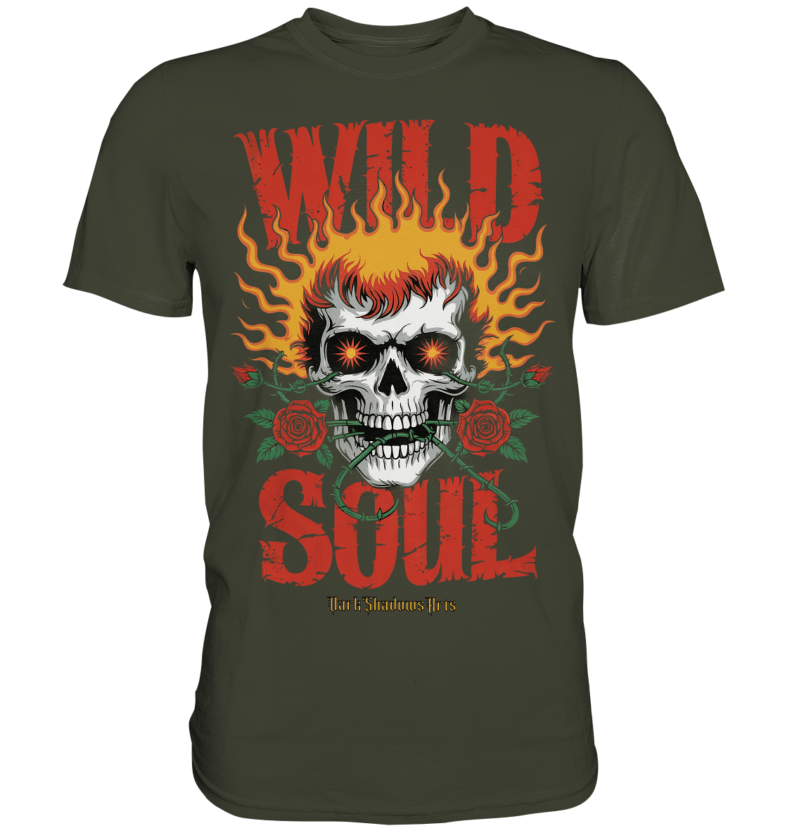 WILD SOUL – Kraftvolles und rebellisches Design von Dark Shadows Arts - Premium Shirt | Unisex - Shirts | Dark Shadows Arts