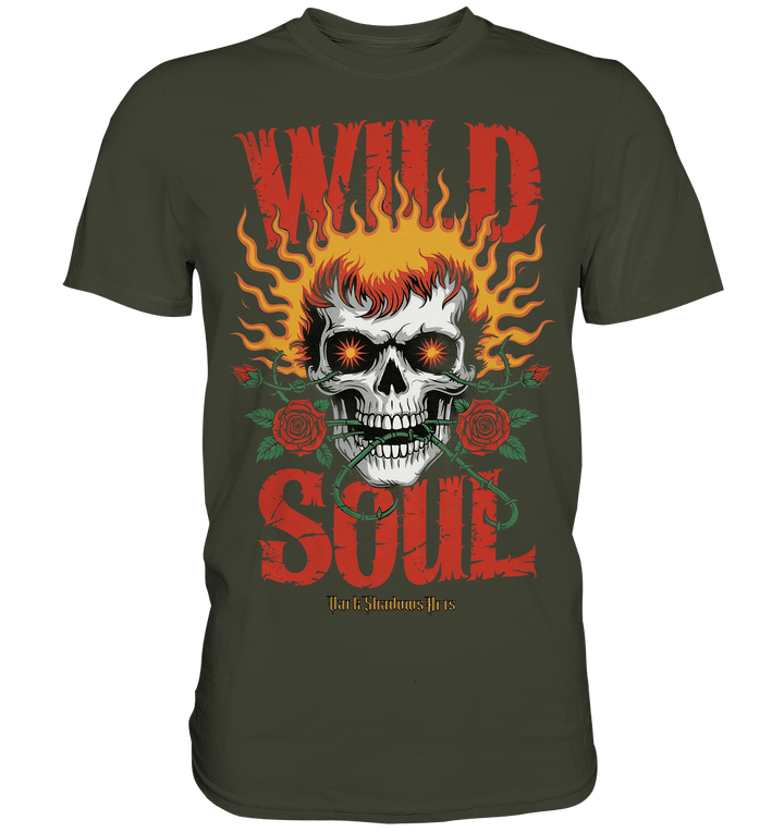 WILD SOUL – Kraftvolles und rebellisches Design von Dark Shadows Arts - Premium Shirt | Unisex - Shirts | Dark Shadows Arts