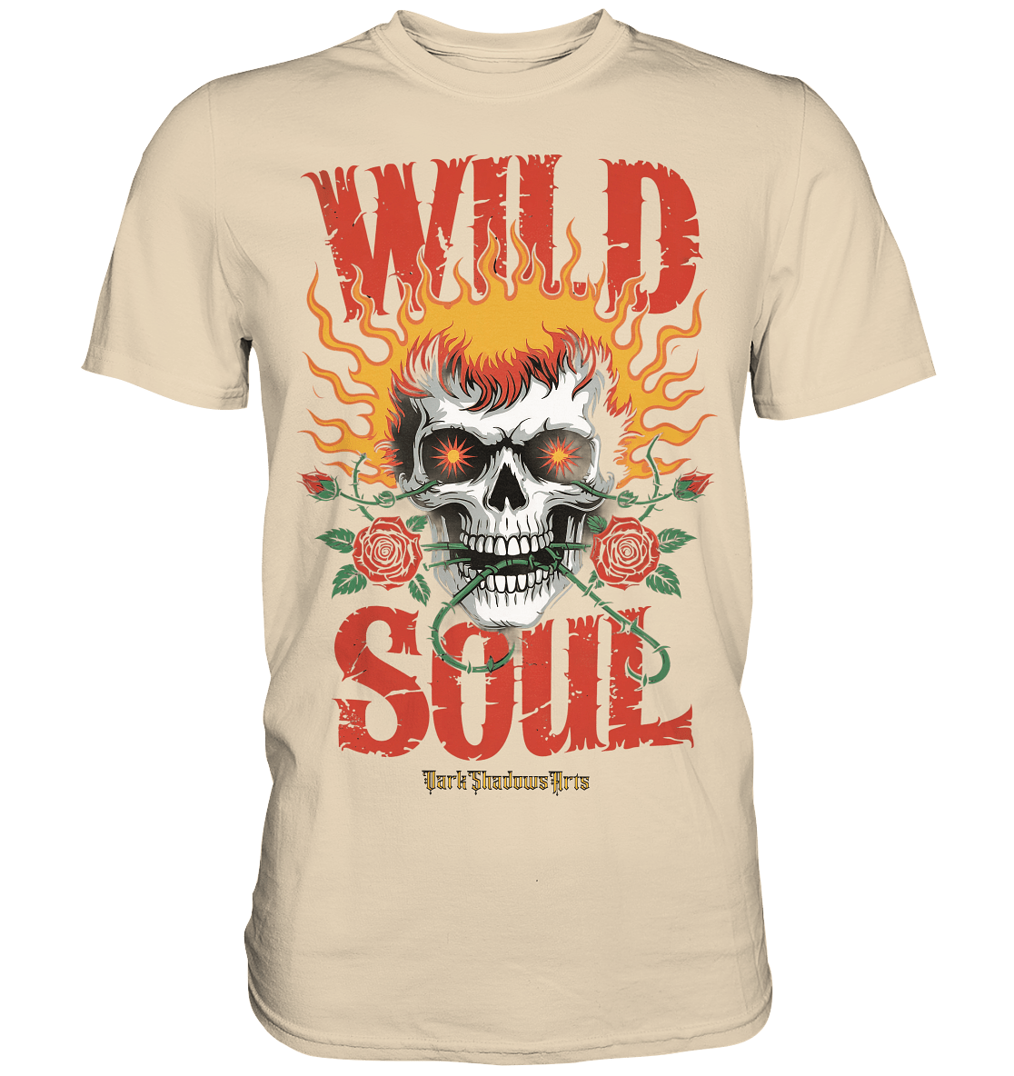 WILD SOUL – Kraftvolles und rebellisches Design von Dark Shadows Arts - Premium Shirt | Unisex - Shirts | Dark Shadows Arts