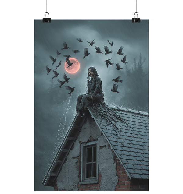 Witch of the monsoon moon - Die düstere Magie unter dem blutroten Regenmond - Poster Din A1 (hoch) | Wall Art | Dark Shadows Arts
