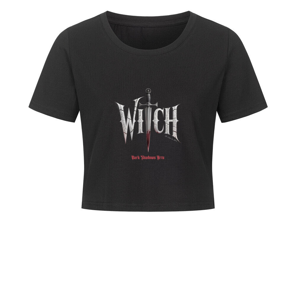 Witchblade – Blutige Gothic Magie - Ladies Cropped Tee | T-Shirt | Dark Shadows Arts