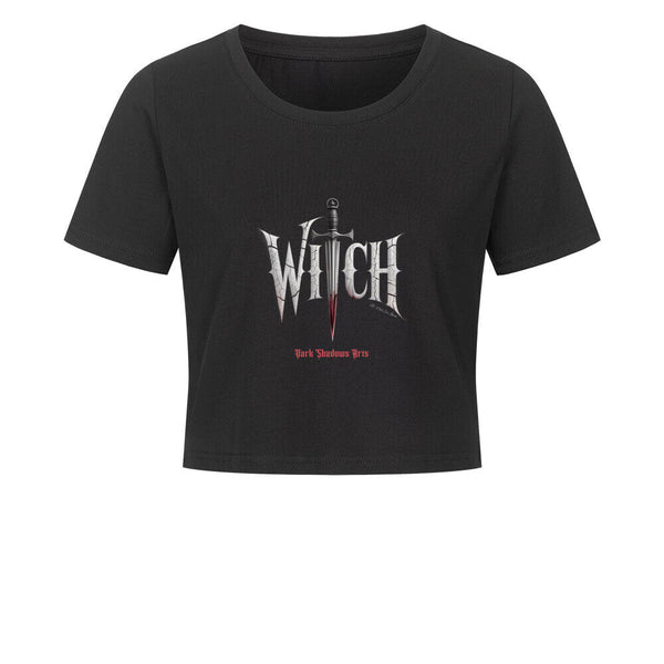 Witchblade – Blutige Gothic Magie - Ladies Cropped Tee | T-Shirt | Dark Shadows Arts