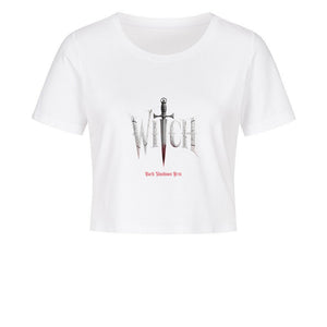 Witchblade – Blutige Gothic Magie - Ladies Cropped Tee | T-Shirt | Dark Shadows Arts