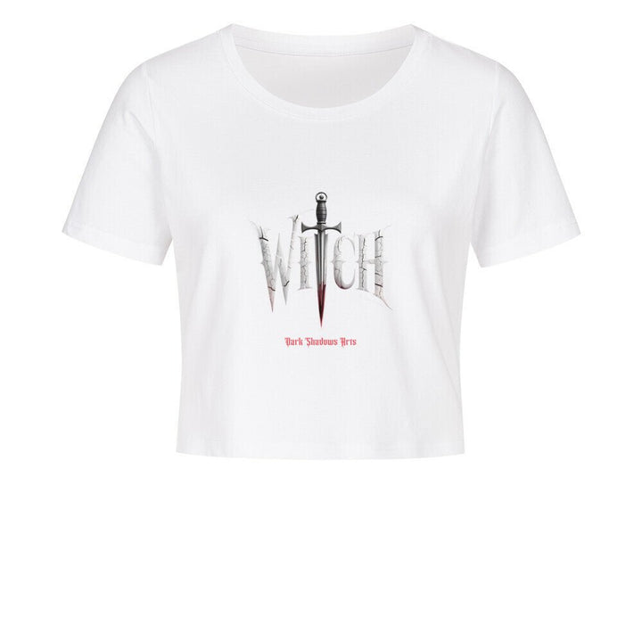 Witchblade – Blutige Gothic Magie - Ladies Cropped Tee | T-Shirt | Dark Shadows Arts